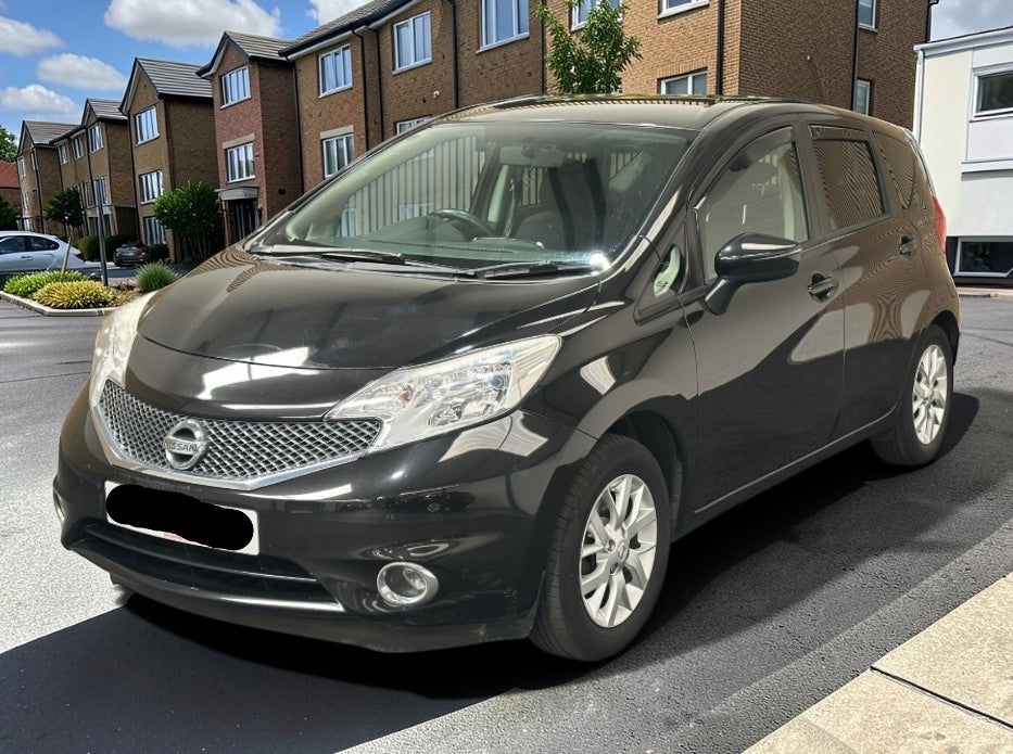 **(ONLY 91K MILEAGE)** 2015 NISSAN NOTE ACENTA 1.2 PETROL MANUAL MPV BLACK >>--NO VAT ON HAMMER--<<
