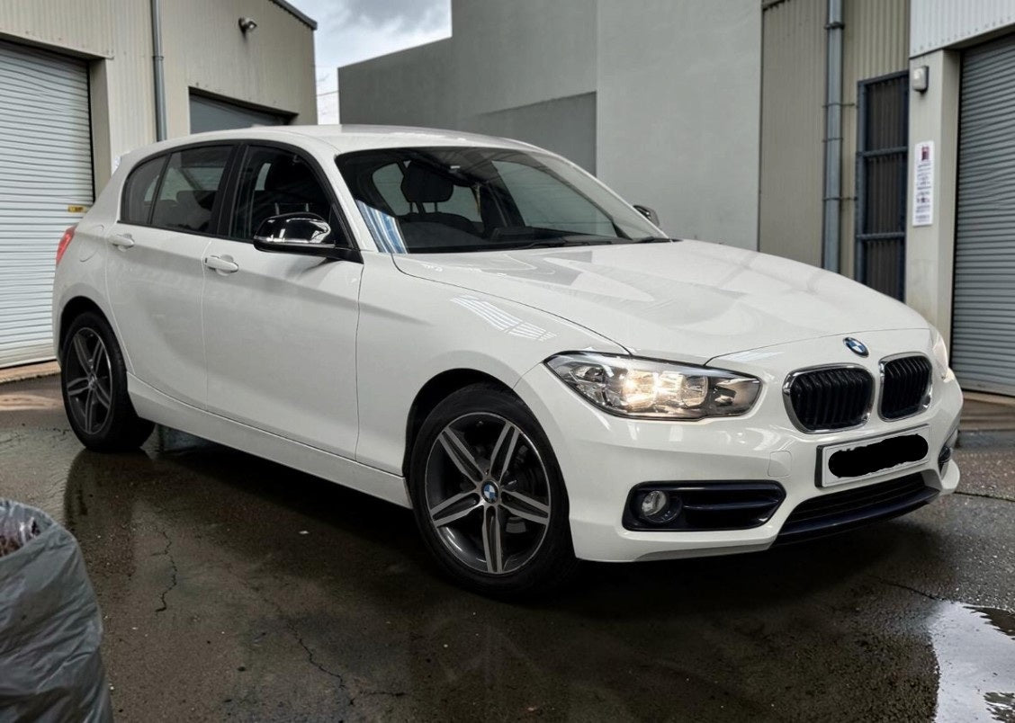 **(ONLY 78K MILEAGE)** 2017 BMW 118D SPORT 2.0 DIESEL MANUAL WHITE >>--NO VAT ON HAMMER--<<