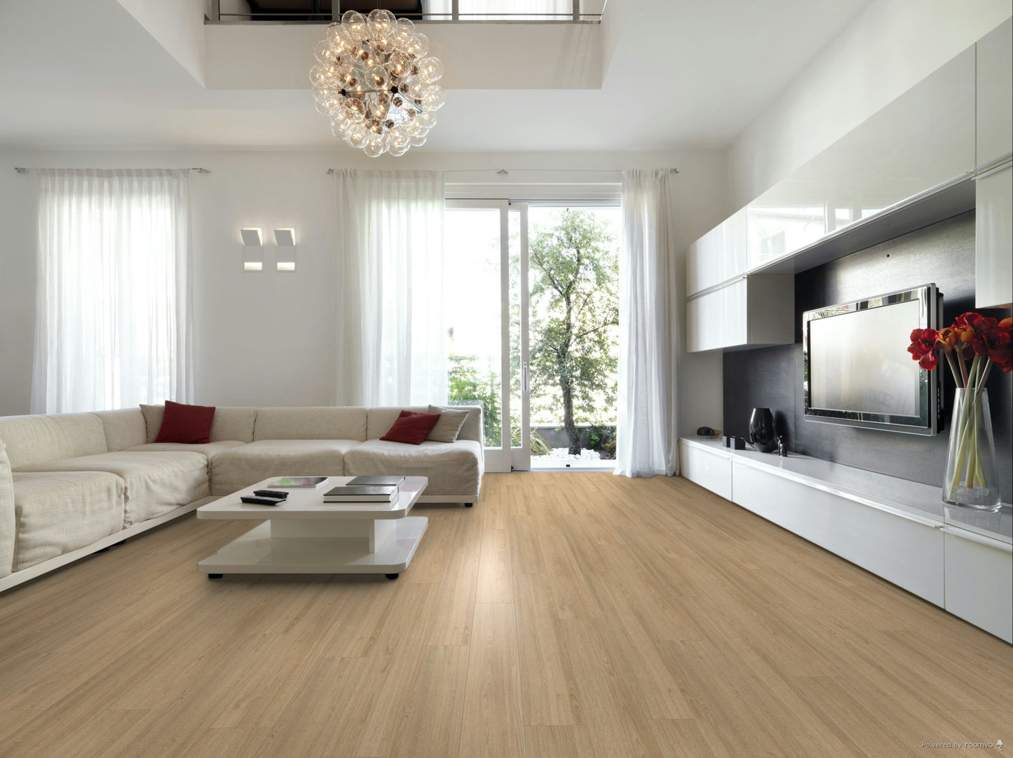 15 X PACKS (37.35M2) EGGER 7MM LIGHT OAK LAMINATE FLOORING 2.49M2/PACK RRP £1,000
