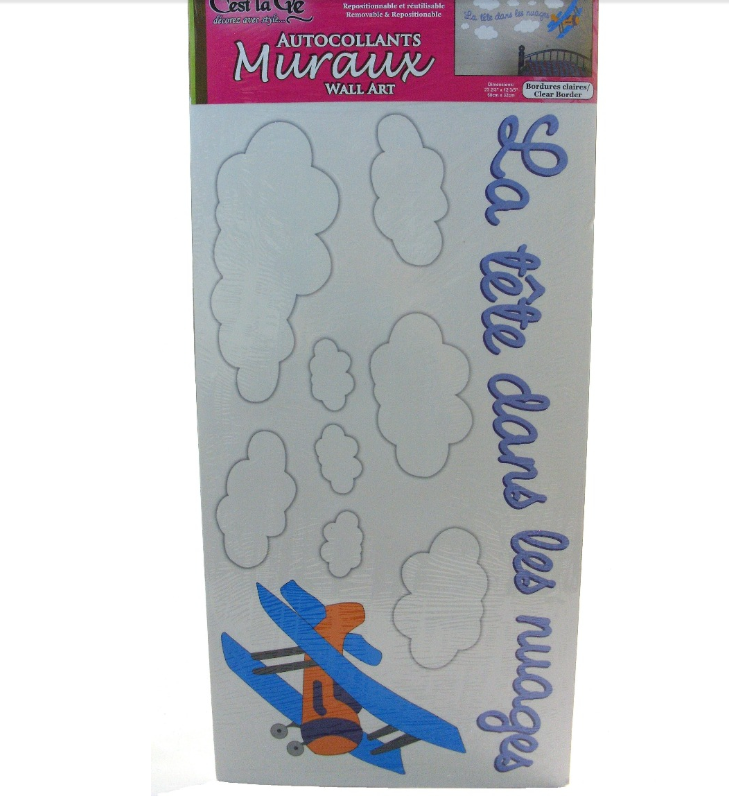480 X WALL ART AUTOCOLLANTS DANS LES NUAGES
