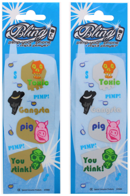 1000 X GANGSTA PRESSERS STICKERS RUB DOWN TRANSFERS