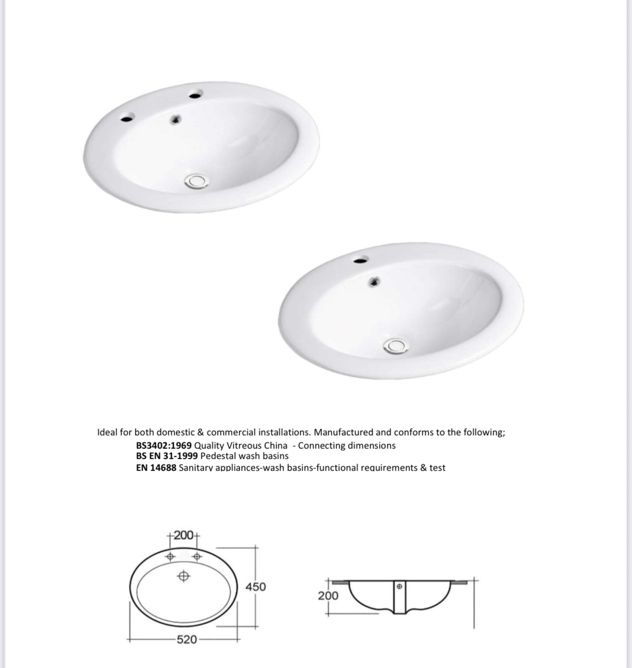 31 PALLETS OF CERAMIC VANITY BASINS