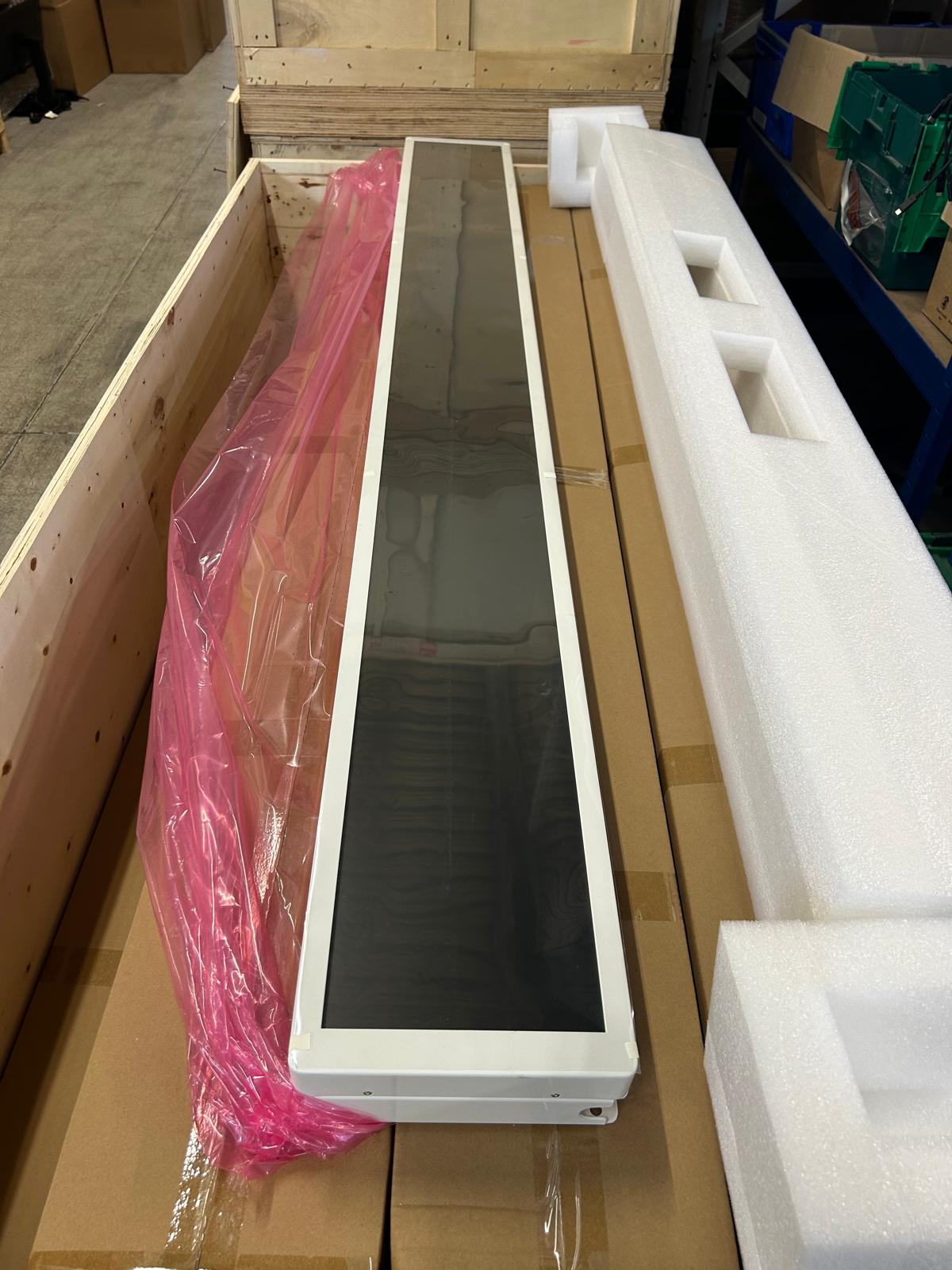 8 X NEW 1.2M LONG X 230 WIDE 43” ULTRA-WIDE COMMERCIAL DISPLAY 24/7 DIGITAL SIGNAGE MONITOR HDMI