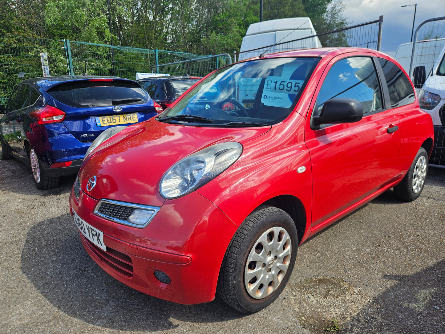 **(ONLY 74K MILEAGE)** 2010 NISSAN MICRA VISIA 1.2 PETROL MANUAL RED >>--NO VAT ON HAMMER--<<