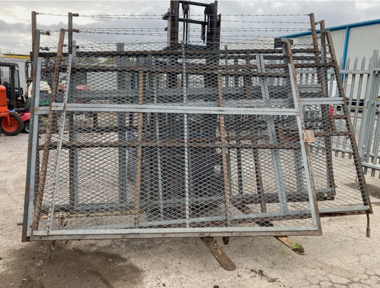 4 X GALVANISED STEEL SECURITY YARD GATES