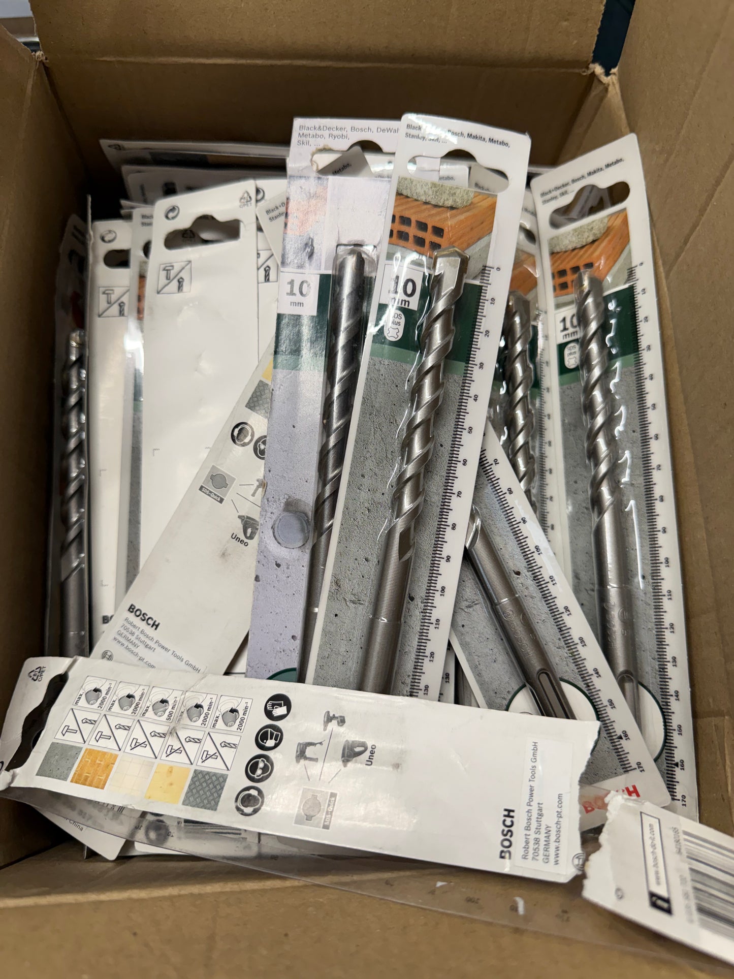 105 X GENUINE BOSCH 10MM DRILL BITS – BRAND NEW RETAIL PACKED – RRP OVER £800