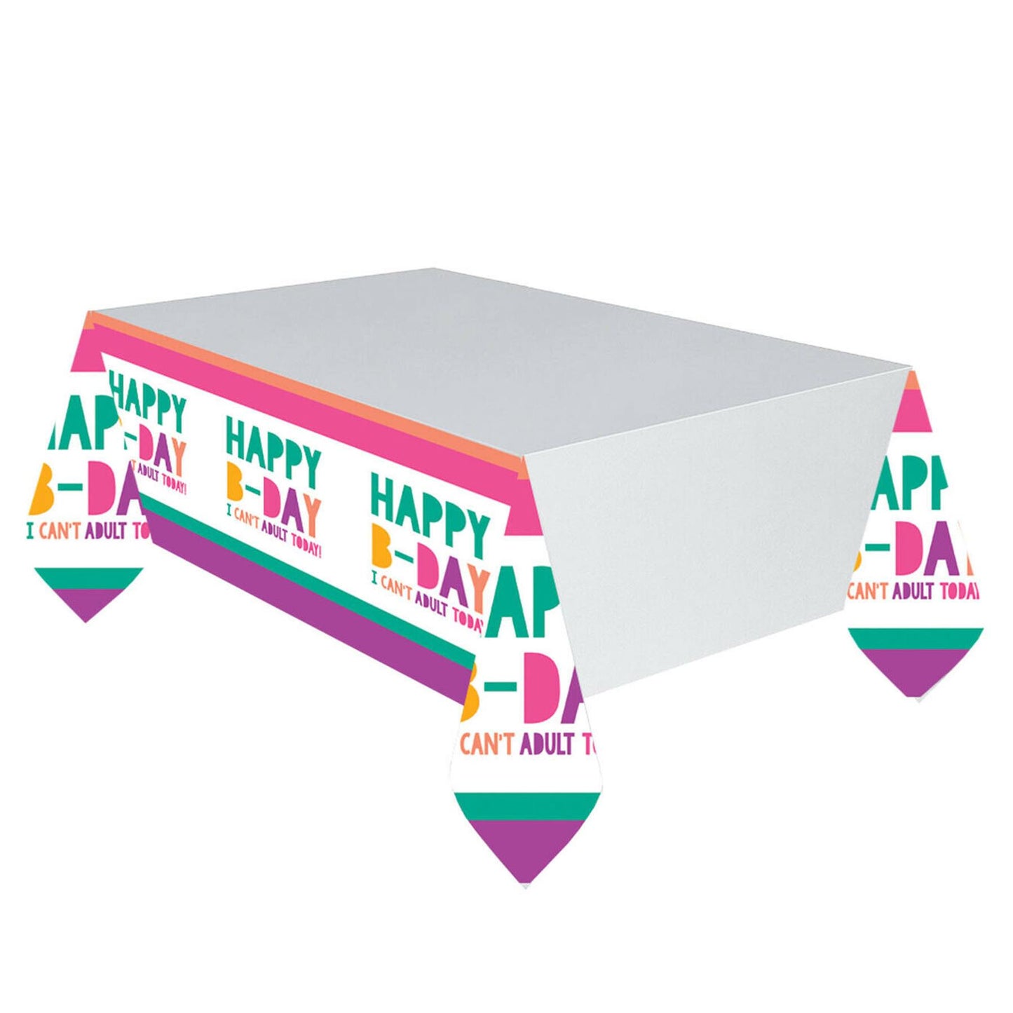 200 X YOUNG & FAB BIRTHDAY TABLE COVER 54" X 102"