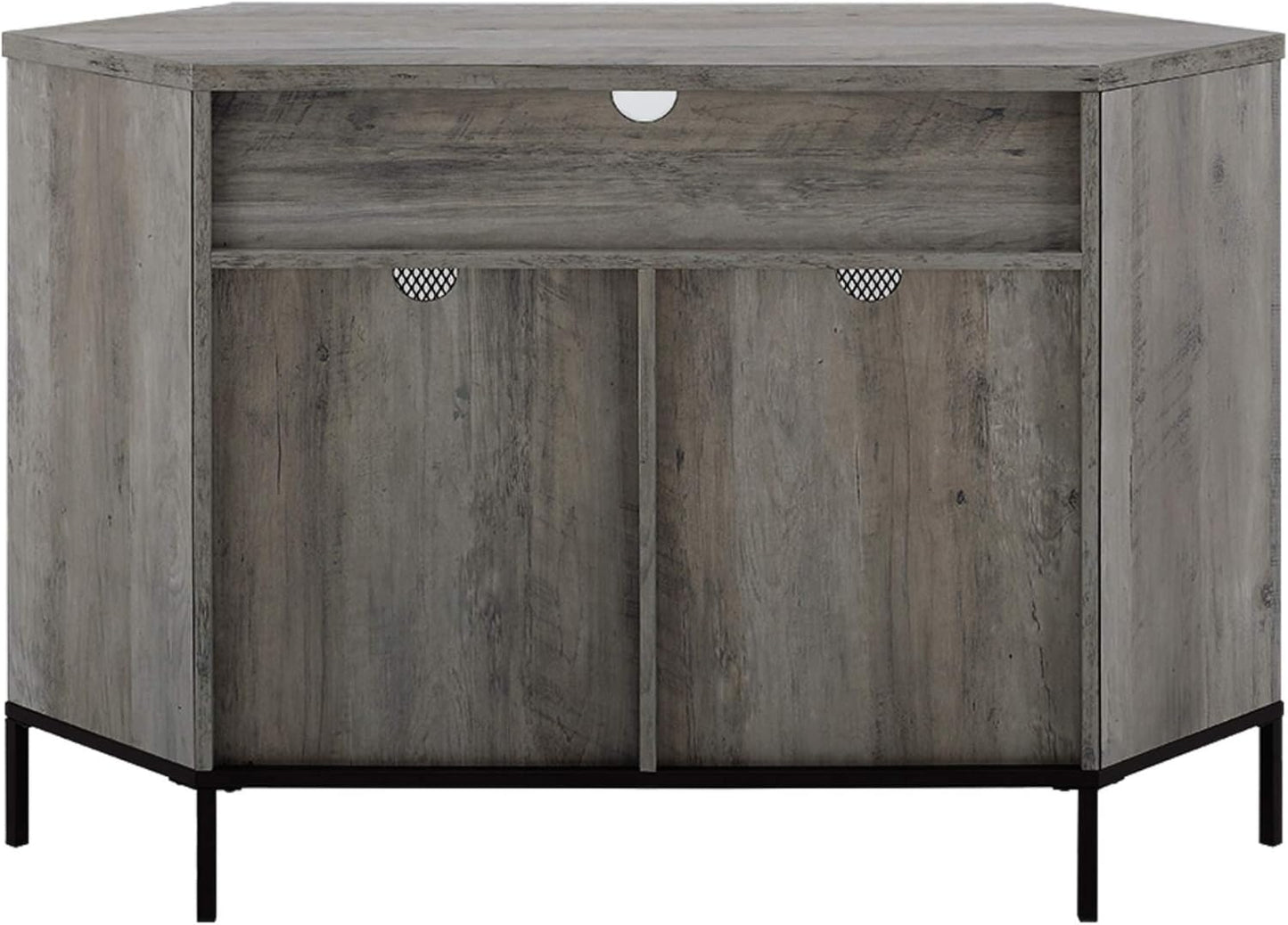 WALKER EDISON EDEN BRIDGE DESIGNS TV STAND, GREY WASH WAYFAIR RRP £450.