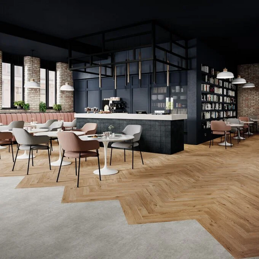 POLYFLOR EXPONA FLOW LIGHT INDUSTRIAL CONCRETE VINYL ROLL 32M² COMMERCIAL