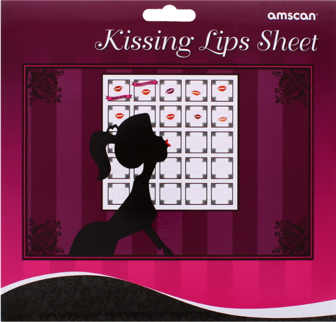 192 X KISSING LIPS SHEET