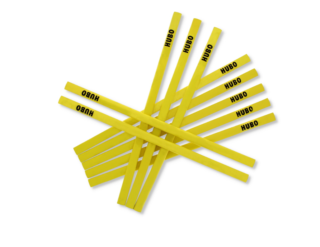144 X TRADITIONAL OVAL 10" CARPENTER PENCIL YELLOW(