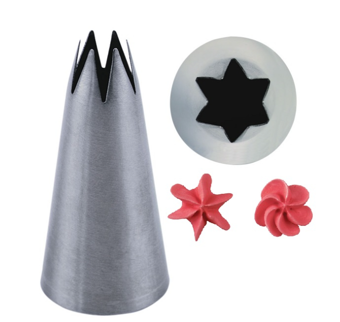 550 X CAKE DECORATION OPEN STAR NOZZLE