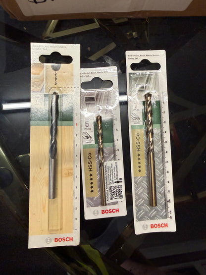 68 X GENUINE BOSCH 5MM & 7MM DRILL BITS MIXED LOT – BRAND NEW RETAIL PACKED – RRP OVER £400