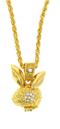 12 X BIG PLAYBOY PENDANT NECKLACE GOLD