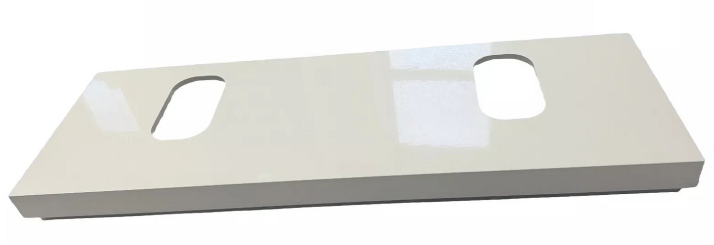 KERAMAG SILK COUNTERTOP WASH BASIN SIPHON 2 CUT OUT RIGHT AND LEFT WHITE