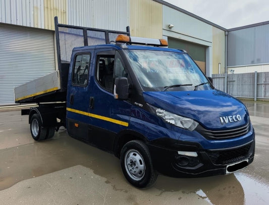 **(ONLY 65K MILEAGE)** 2017 IVECO DAILY 35C12D 2.3 DIESEL MANUAL CHASSIS CAB BLUE