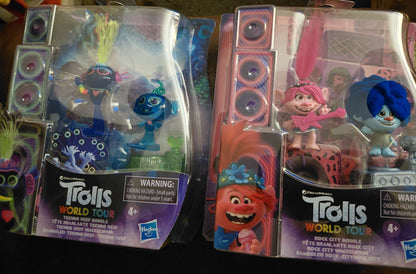 PIXAR TROLLS WORD TOUR TOYS UNICORN STICKERS 40X UNITS