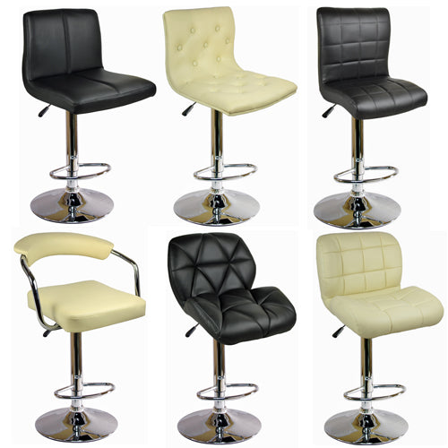 10 X BARSTOOLS FAUX LEATHER PLASTIC METAL BASE BREAKFAST KITCHEN STOOLS RRP £300