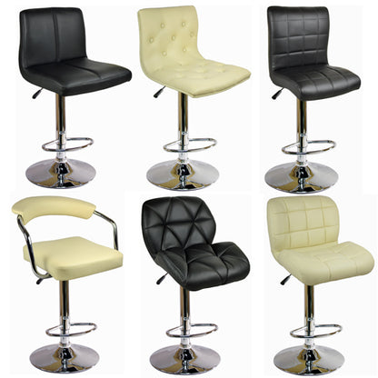 10 X BARSTOOLS FAUX LEATHER PLASTIC METAL BASE BREAKFAST KITCHEN STOOLS RRP £300