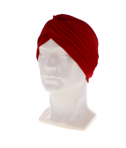 24 X WOMEN HAIR TURBAN HEAD WRAP VELVET RED