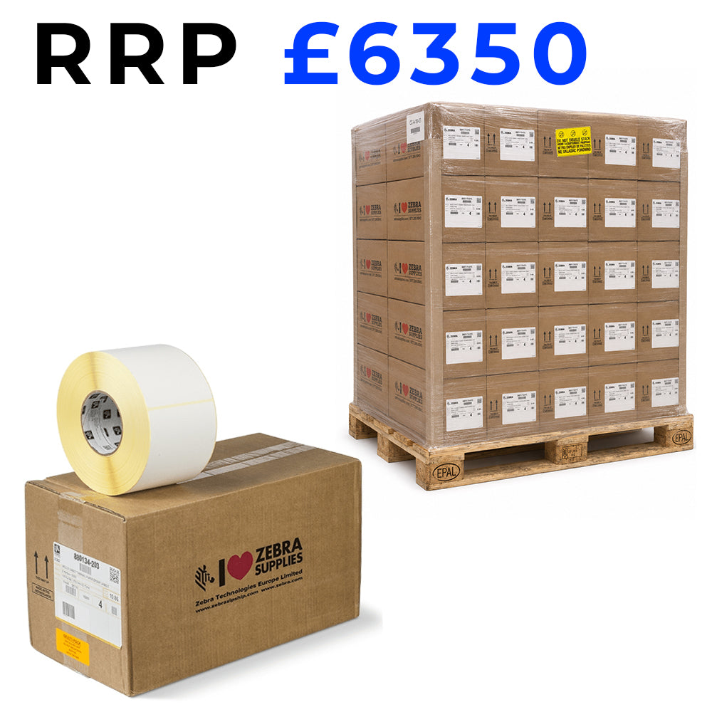 200PCS 880170-076 ZEBRA Z-SELECT 2000D -40º DIRECT THERMAL PAPER LABELS RRP £6350