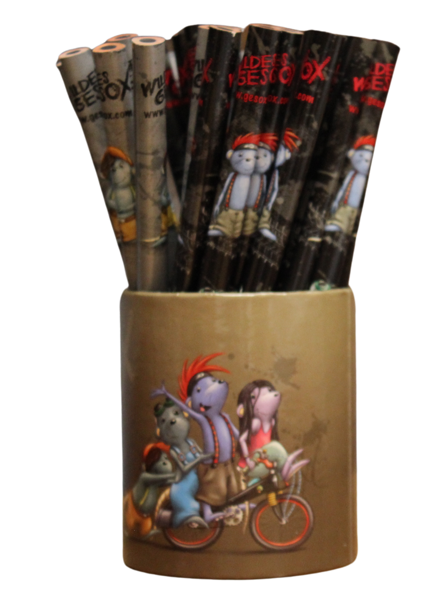 10X BOXES OF WILDES GESOX BIG PENCILS BY DEPESCHE GERMANY – FUN CHARACTER DESIGN – 320 TOTAL