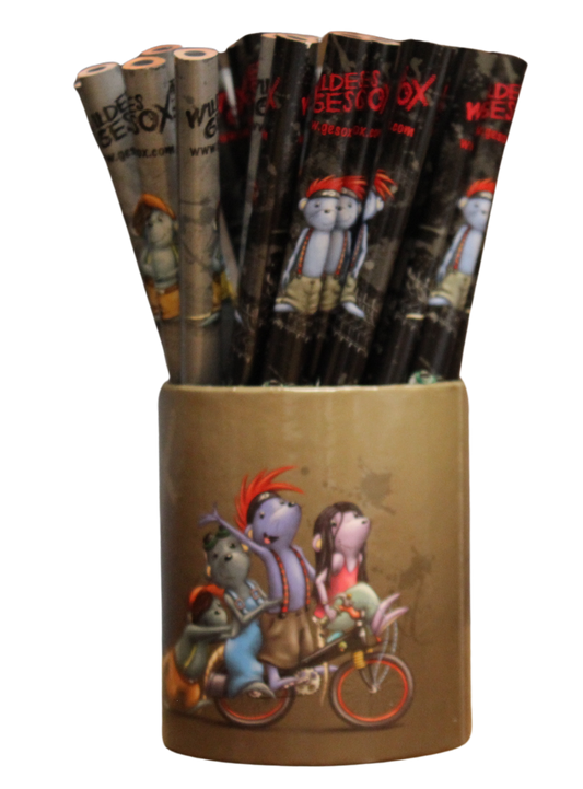 10X BOXES OF WILDES GESOX BIG PENCILS BY DEPESCHE GERMANY – FUN CHARACTER DESIGN – 320 TOTAL