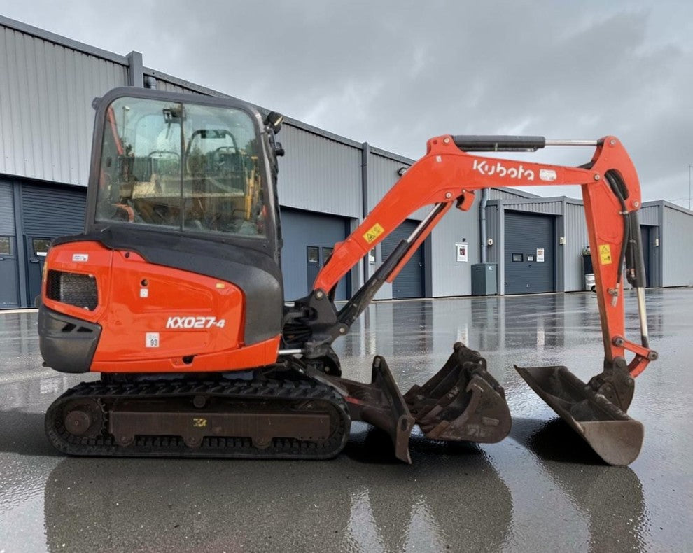 2017 KUBOTA KX027-4 2.7T MINI EXCAVATOR / DIGGER + QUICK HITCH