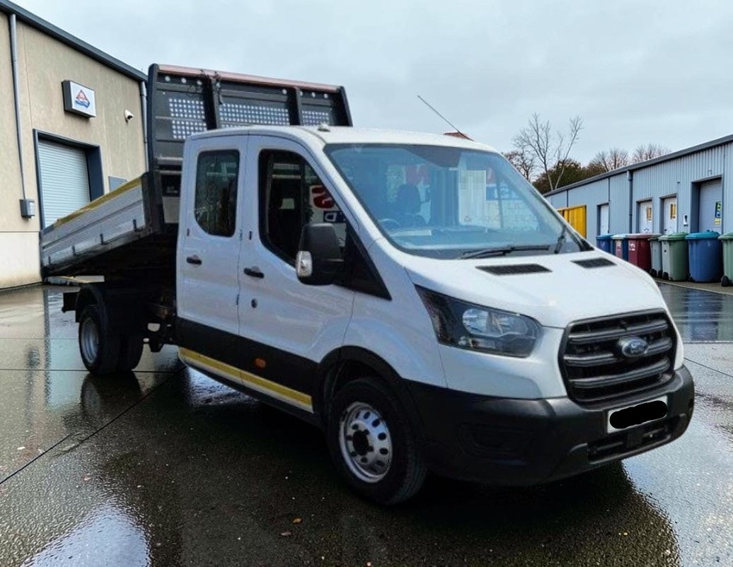 **(ONLY 102K MILEAGE)** 2021 FORD TRANSIT 350 LEADER ECOBLUE CHASSIS CAB MANUAL DIESEL