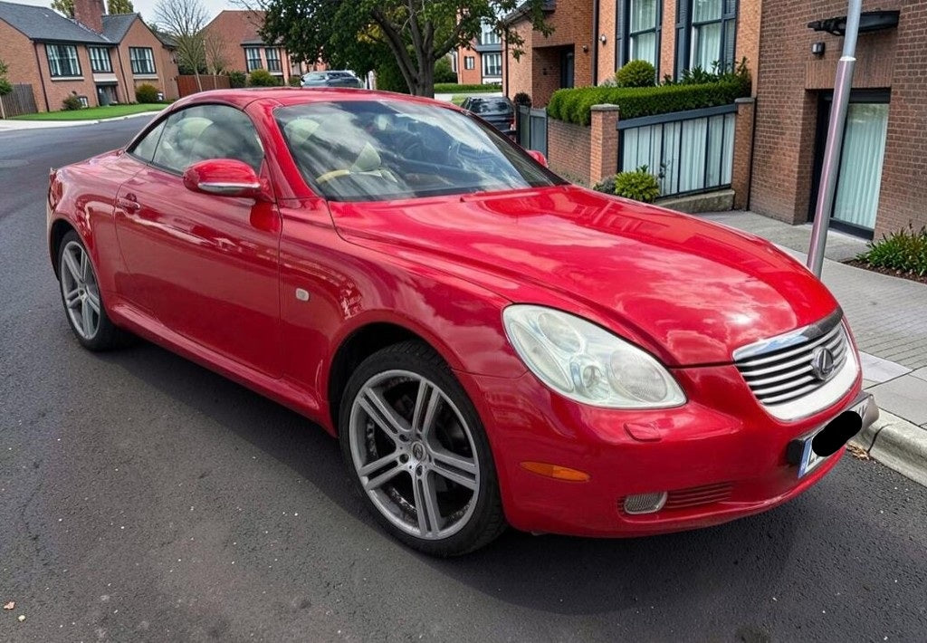 2003 LEXUS SC430 AUTO 4.3L PETROL AUTOMATIC RED CONVERTIBLE >>--NO VAT ON HAMMER--<<
