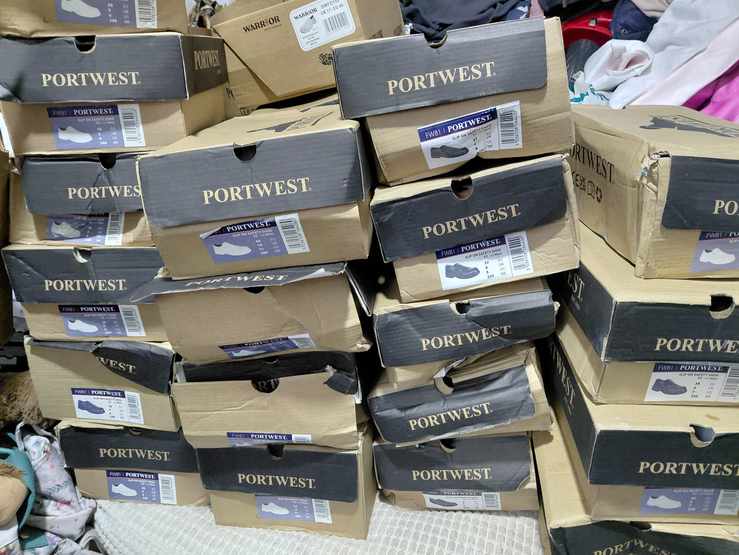 PORTWEST SAFTET SHOES STEEL TOW CAP CHEF KITCHEN WARHOUSE SIZE 3 7 8 9 AND 13