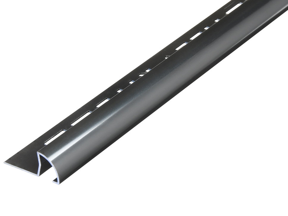 668 X 12MM ROUND EDGE BLACK NICKEL TRIM LENGTH 2.44M
