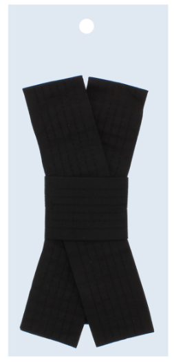 35 X BLACK ELASTICATED LADIES BOW BELT