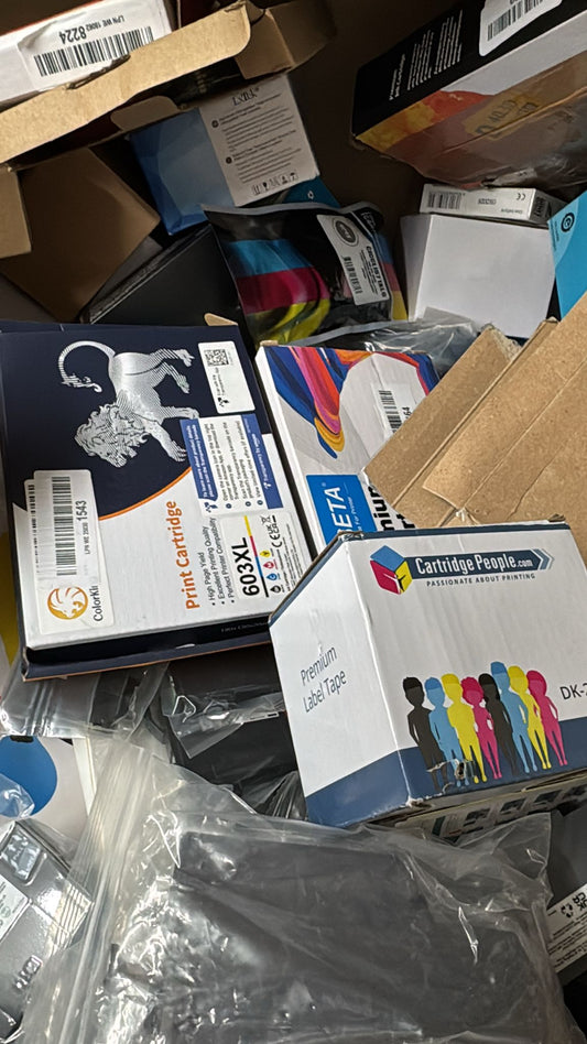 BOX OF CONTAINING APROX. 200X OF INK CARTRIDGES RRP:£1000
