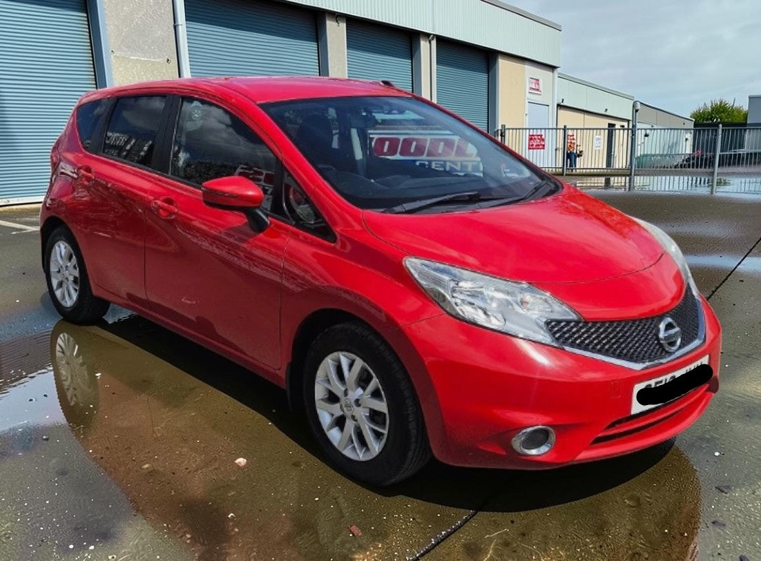 **(ONLY 69K MILEAGE)** 2016 NISSAN NOTE ACENTA 1.2 PETROL MANUAL MPV RED 1198CC