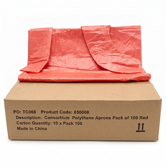 CONSORTIUM RED APRONS FLAT 1000 X 50