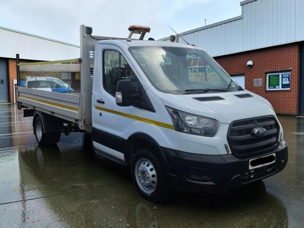 **(ONLY 58K MILEAGE)** 2023 FORD TRANSIT 350 LEADER ECOBLUE 1996CC DIESEL MANUAL CHASSIS CAB WHITE