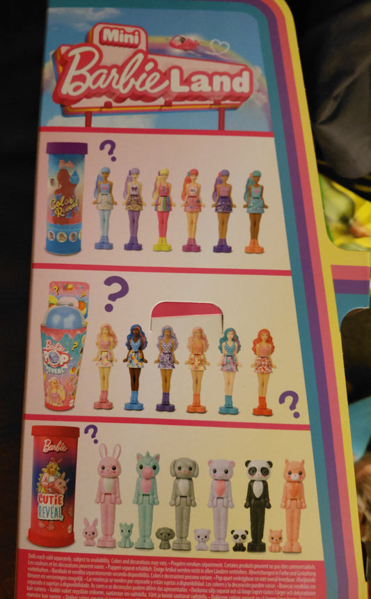 MINI BARBIE LAND DOLLS AND PETS COME IN SHOP DISPLAY STAND 20X UNITS RRP 6.99