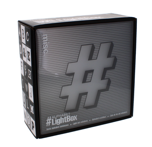 72 X ALPHABET LIGHT UP BOX