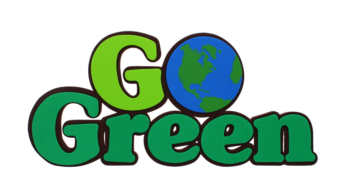 576 X 3D 12" 'GO GREEN' FOAM SIGN