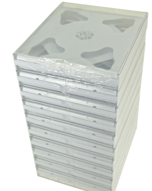 100 X 10PK CD/DVD WHITE PLASTIC CASE