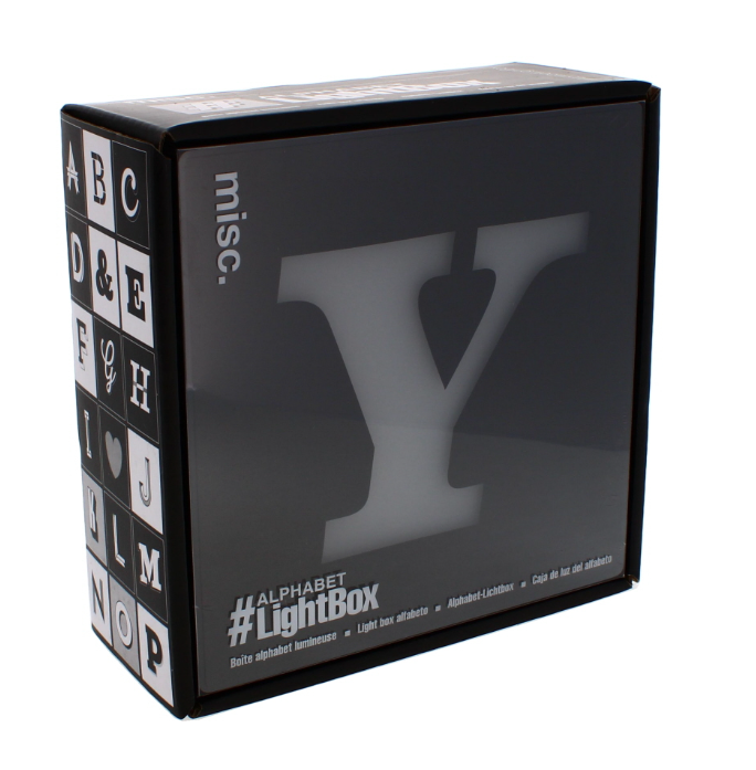 36 X ALPHABET LIGHT UP BOX Y