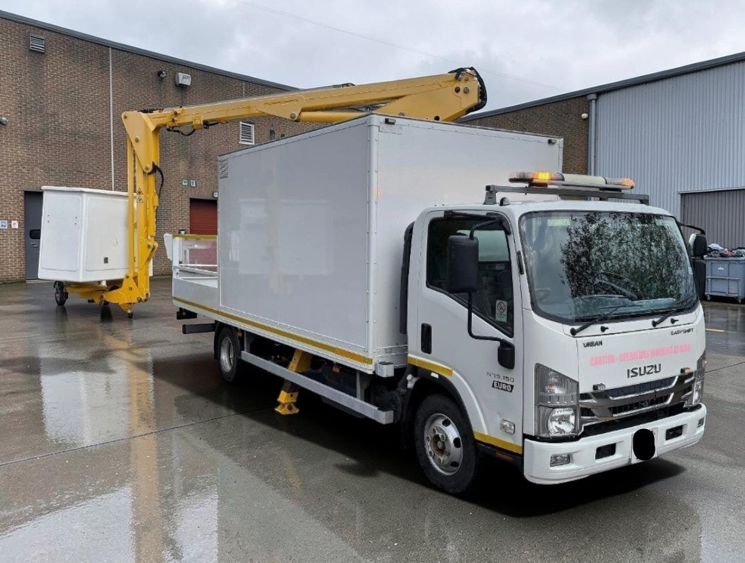 2017 ISUZU TRUCKS N75.150 AUTO DIESEL WHITE CHERRY PICKER >>--NO VAT ON HAMMER--<<