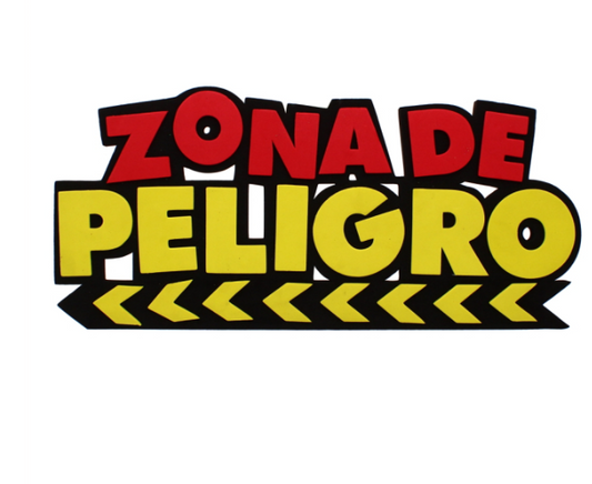 52 X 3D 12" 'ZONA DE PELIGRO' FOAM SIGN