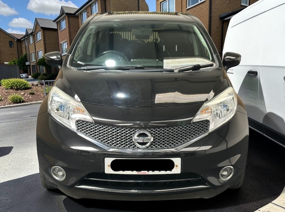 **(ONLY 91K MILEAGE)** 2015 NISSAN NOTE ACENTA 1.2 PETROL MANUAL MPV BLACK >>--NO VAT ON HAMMER--<<