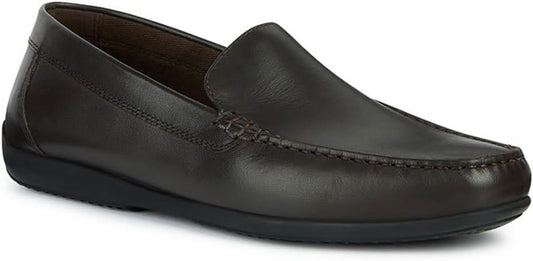 GEOX MEN'S U ASCANIO B MOCCASIN, COFFEE UK 6.5