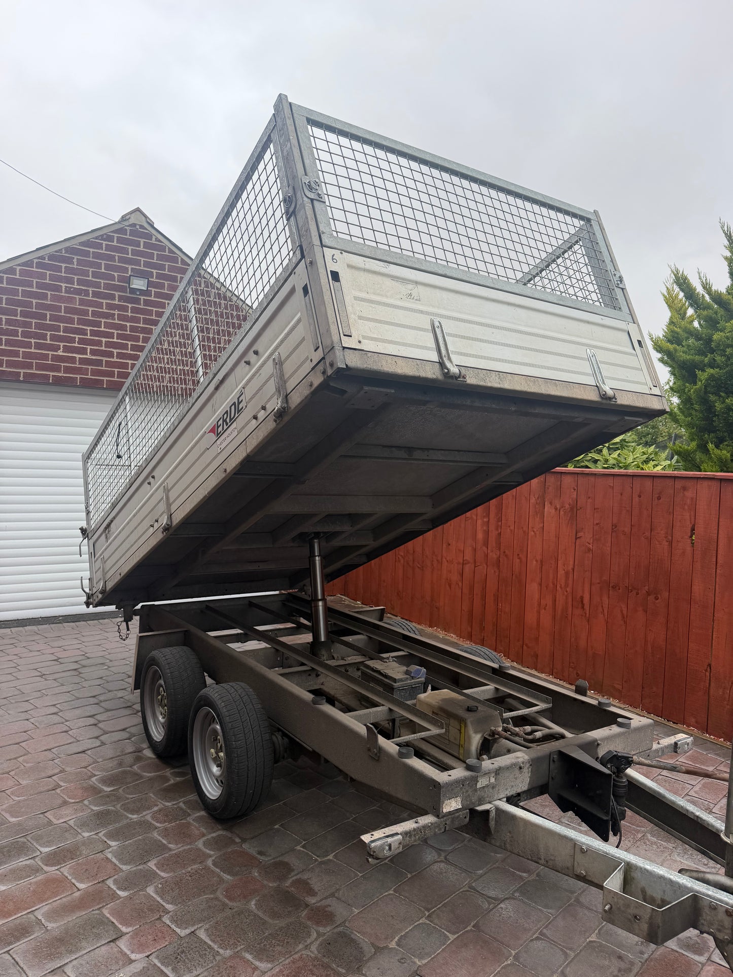 2024 ERDE 10X5 TIPPING TRAILER CAGE SIDES