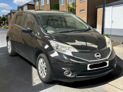 **(ONLY 91K MILEAGE)** 2015 NISSAN NOTE ACENTA 1.2 PETROL MANUAL MPV BLACK >>--NO VAT ON HAMMER--<<