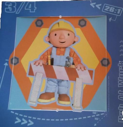 X 9 BOB BUILDER WALL LAMP APPLIQUE MURALE WANDLEUCHTE-EU PLUG