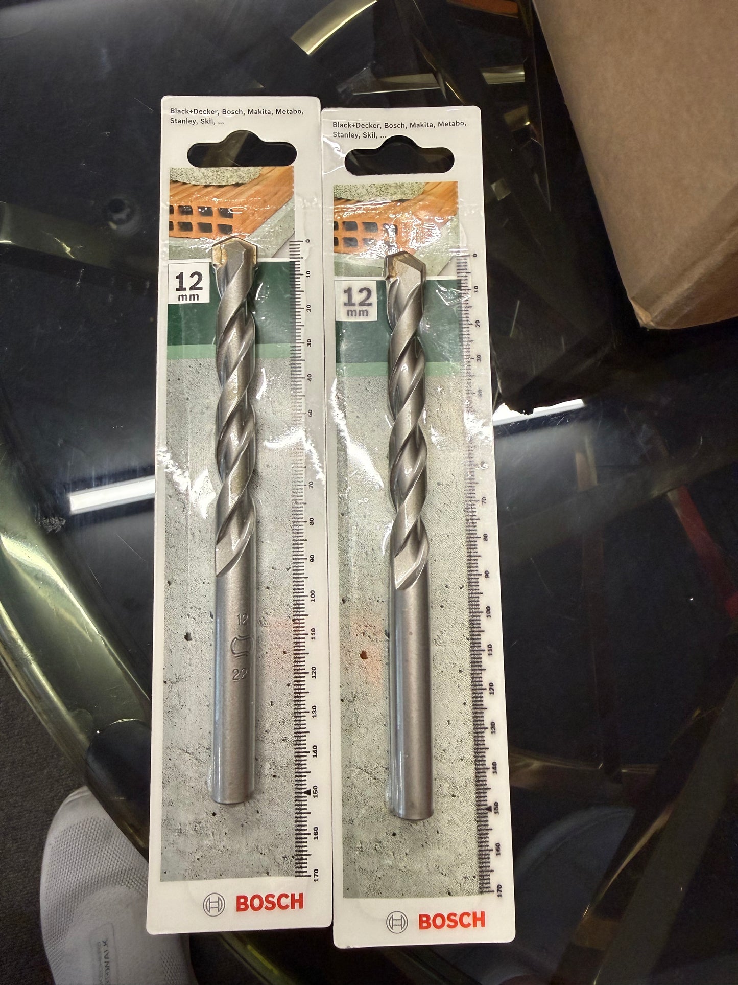 50 X GENUINE BOSCH 12MM DRILL BITS – BRAND NEW RETAIL PACKED--RRP OVER 450
